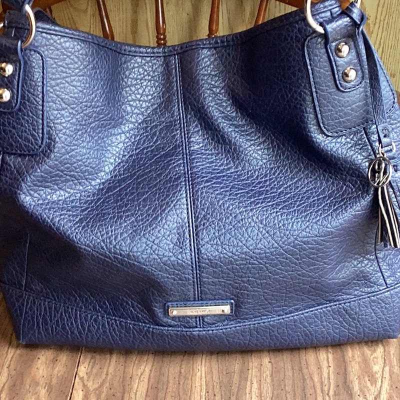 Nine West Navy Blue Bucket Bag